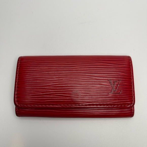 Louis Vuitton Vintage Red Epi Leather 4 Key Case - Preowned - Picture 1 of 10
